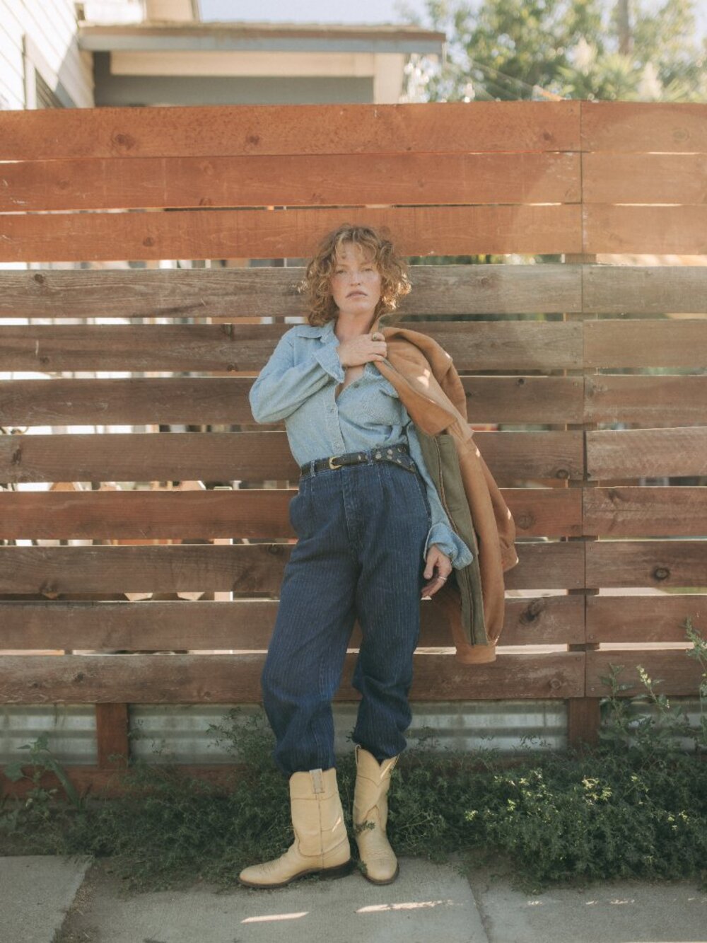 VTG Pinstripe Denim Trousers